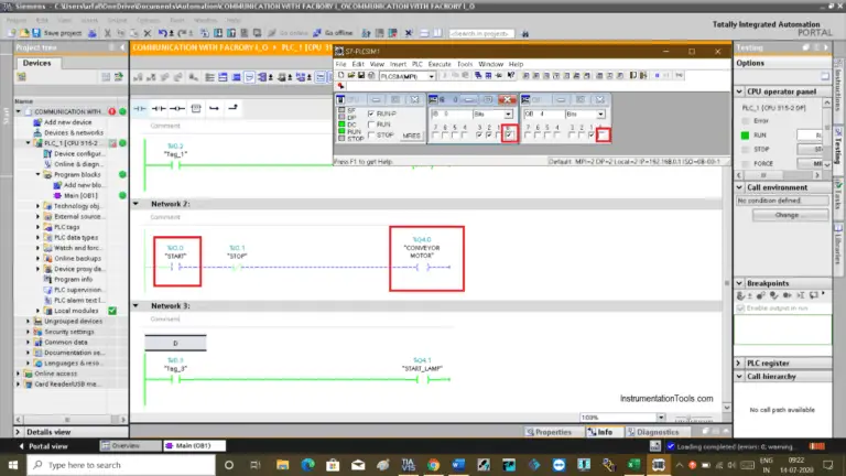 Jump Instruction in Siemens Tia Portal