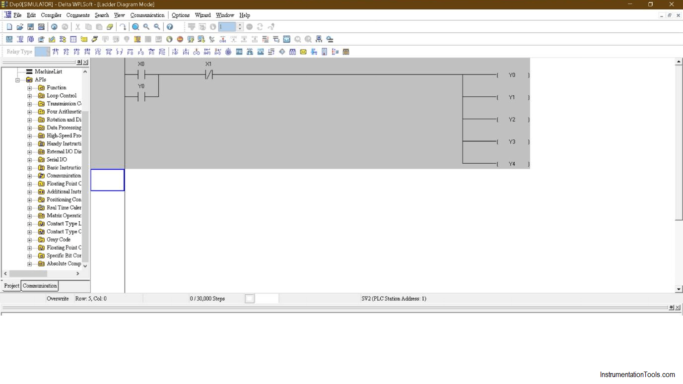 Delta PLC Example Logic