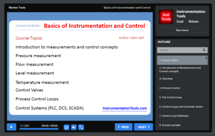 Instrumentation and Control Course