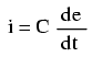 capacitor current formula