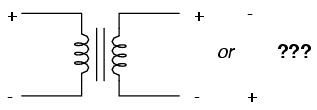 Polarity of a transformer can be ambiguous