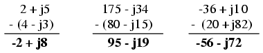 Subtraction of Complex Number