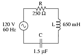 series R, L, and C circuit
