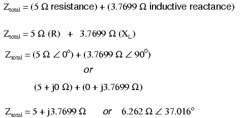 Impedance is related to voltage and current