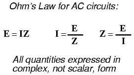 Ohm's Law for AC Circuits
