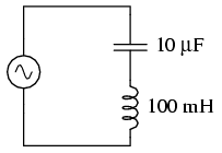 Simple series resonant circuit