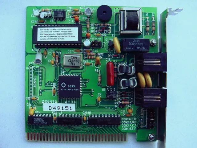 Printed circuit board mounted audio impedance matching transformer