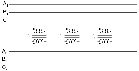 Three-phase Transformer Circuits