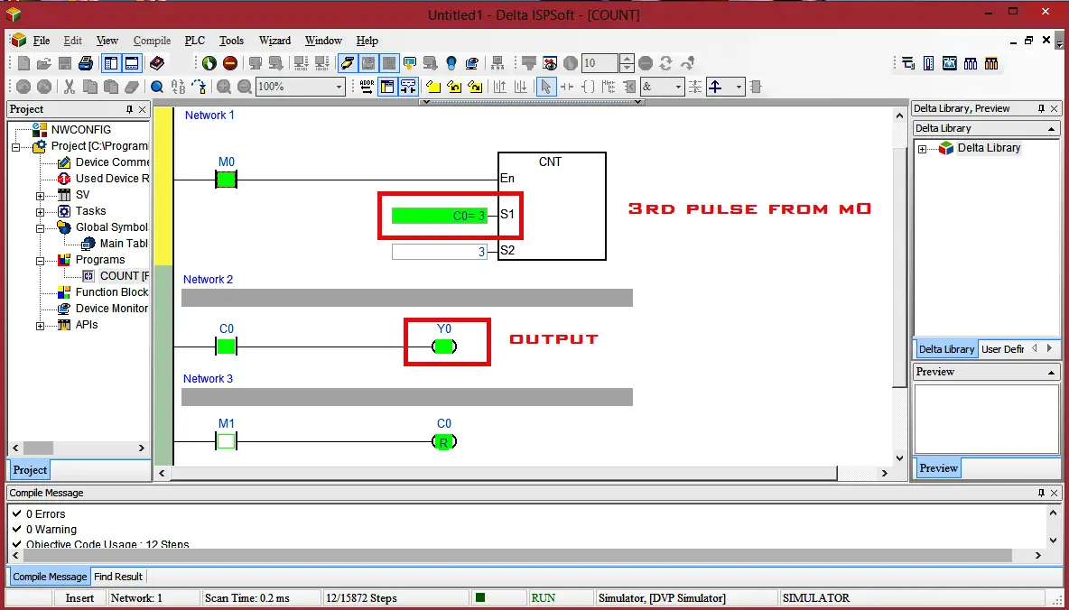 Digital counter & PLC counter programming 