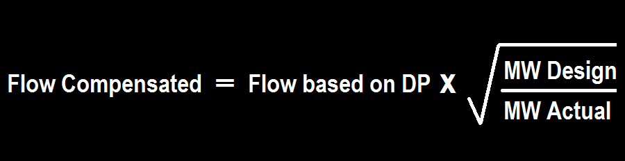 Molecular Weight Flow Meter Formula