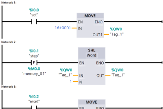Sequential Operation of Output Bits using Two Push buttons