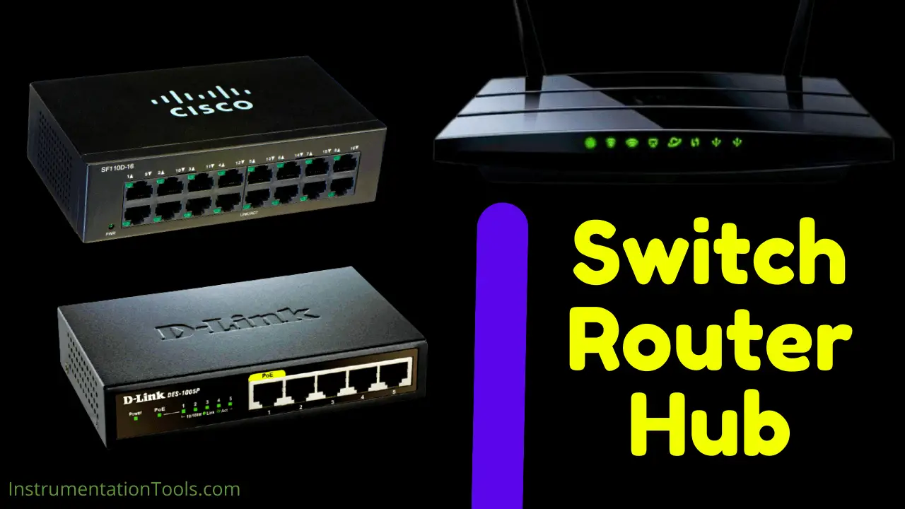 Difference Between Hub, Switch And Router - Notes - LearnPick India