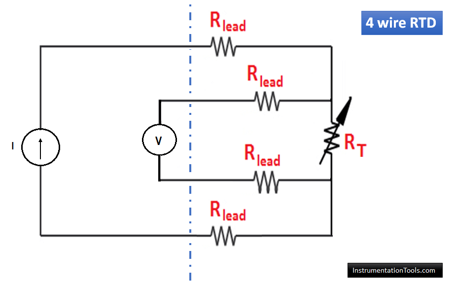 4 wire RTD circuit