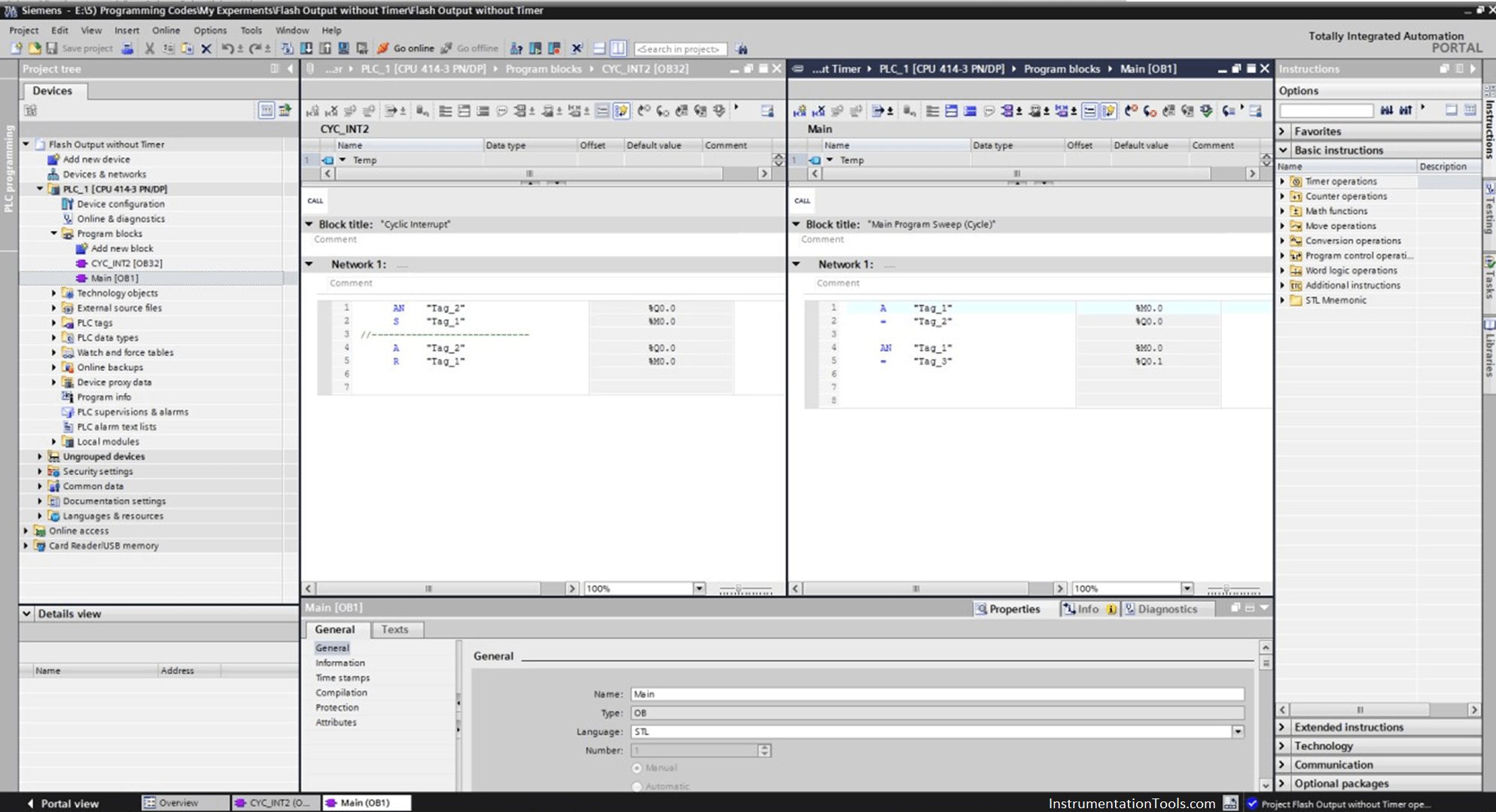 Cyclic Interrupts in TIA Portal