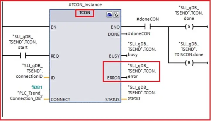 Open User Communication in Siemens Tia Portal - PLC to PLC