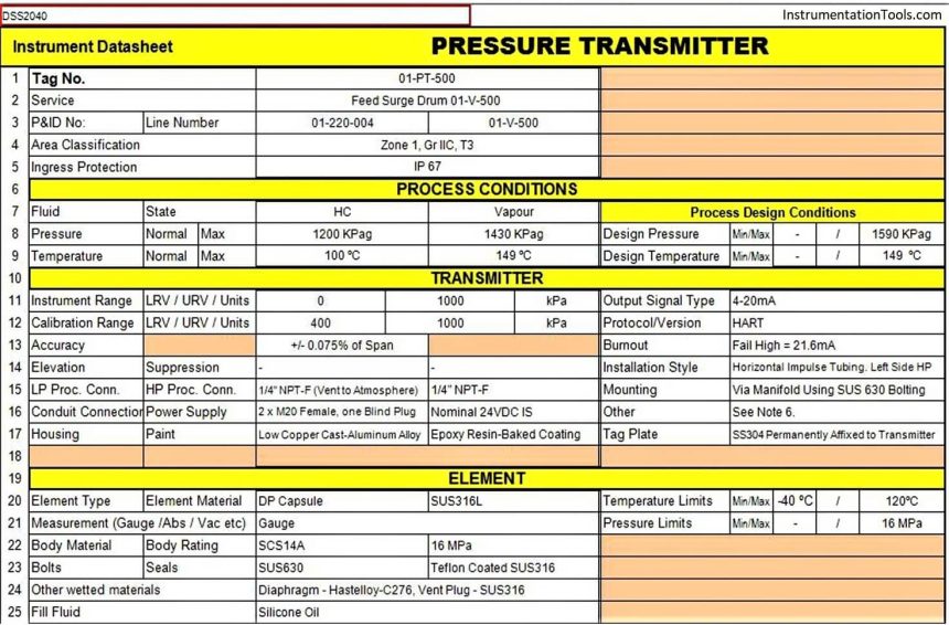 Instrumentation Project Documents