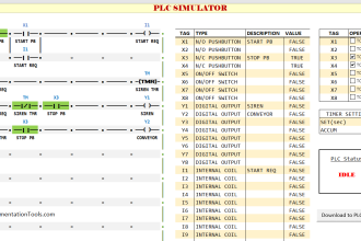 Free Download PLC Simulator using Excel