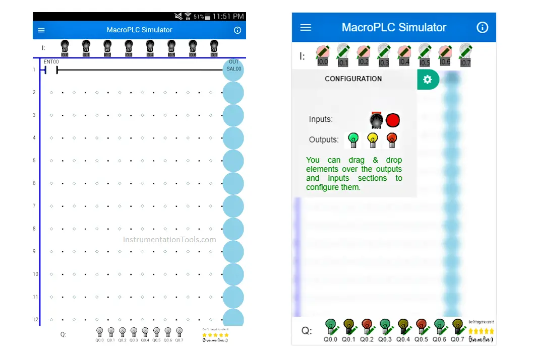 PLC Ladder Simulator using Android App