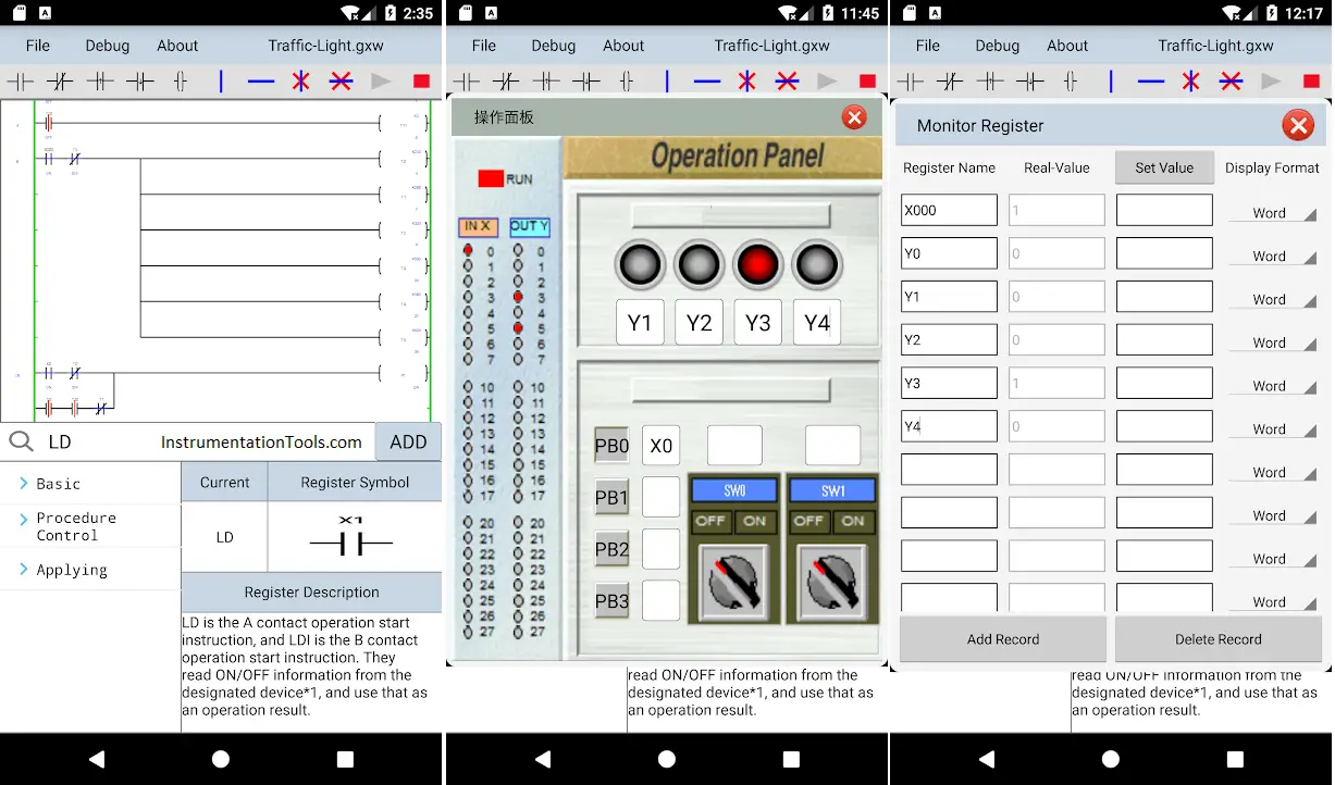 PLC Programming Mobile App