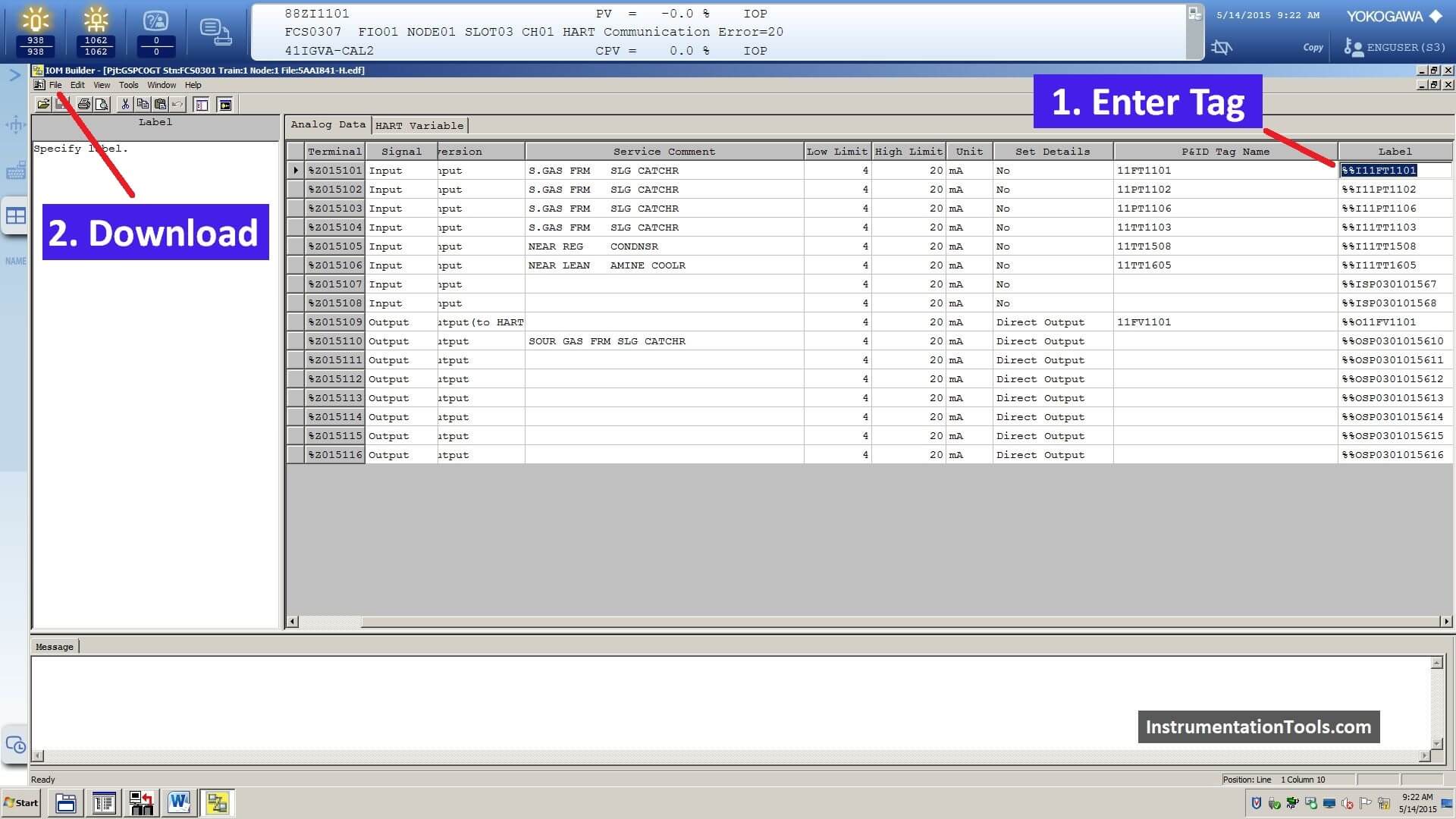 Configure New Tag in Centum VP DCS