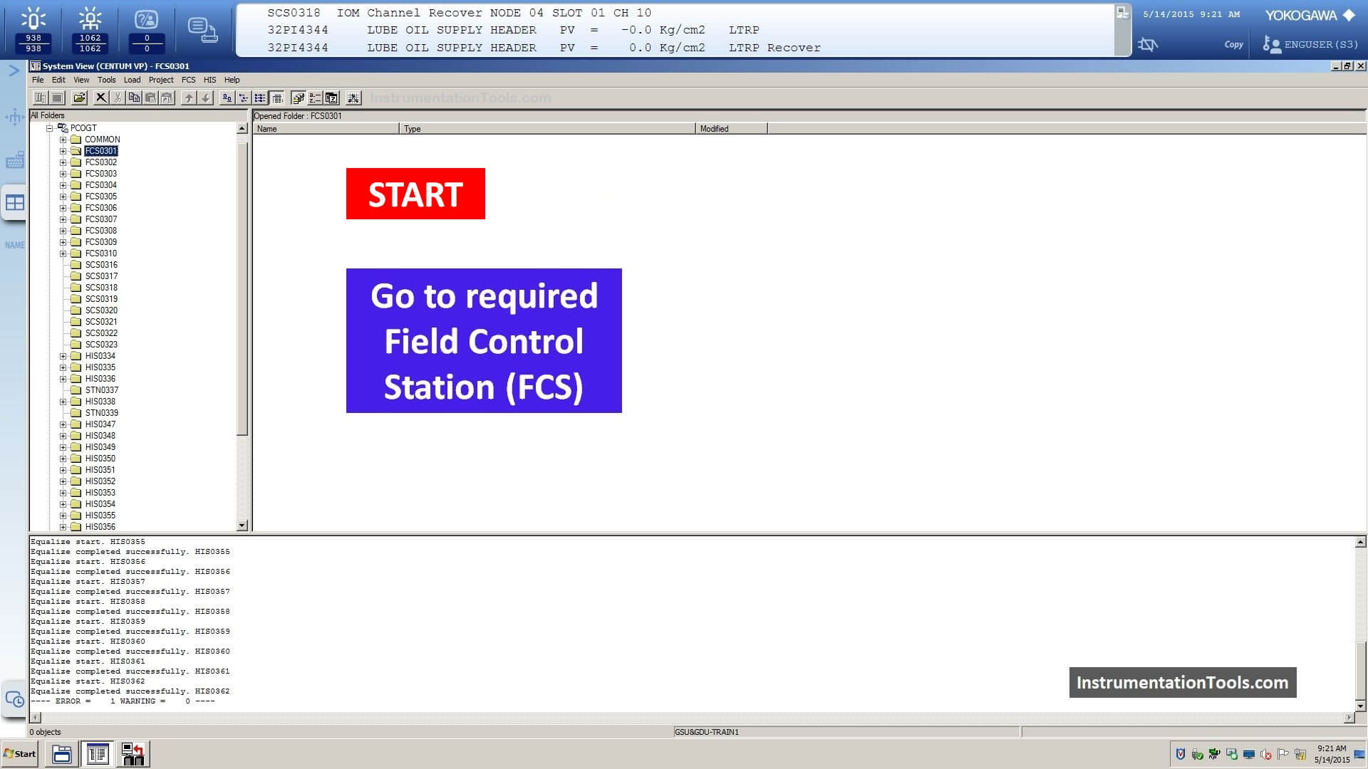 Field Control Station in Yokogawa