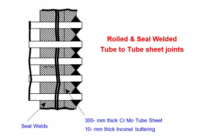 Rolled & Seal Welded Tube to Tube sheet joints