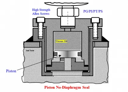 Piston No-Diaphragm Seal Instrument