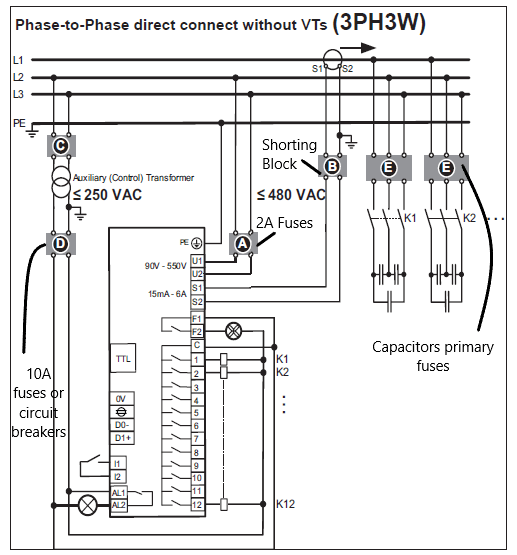power factor correction using capacitors