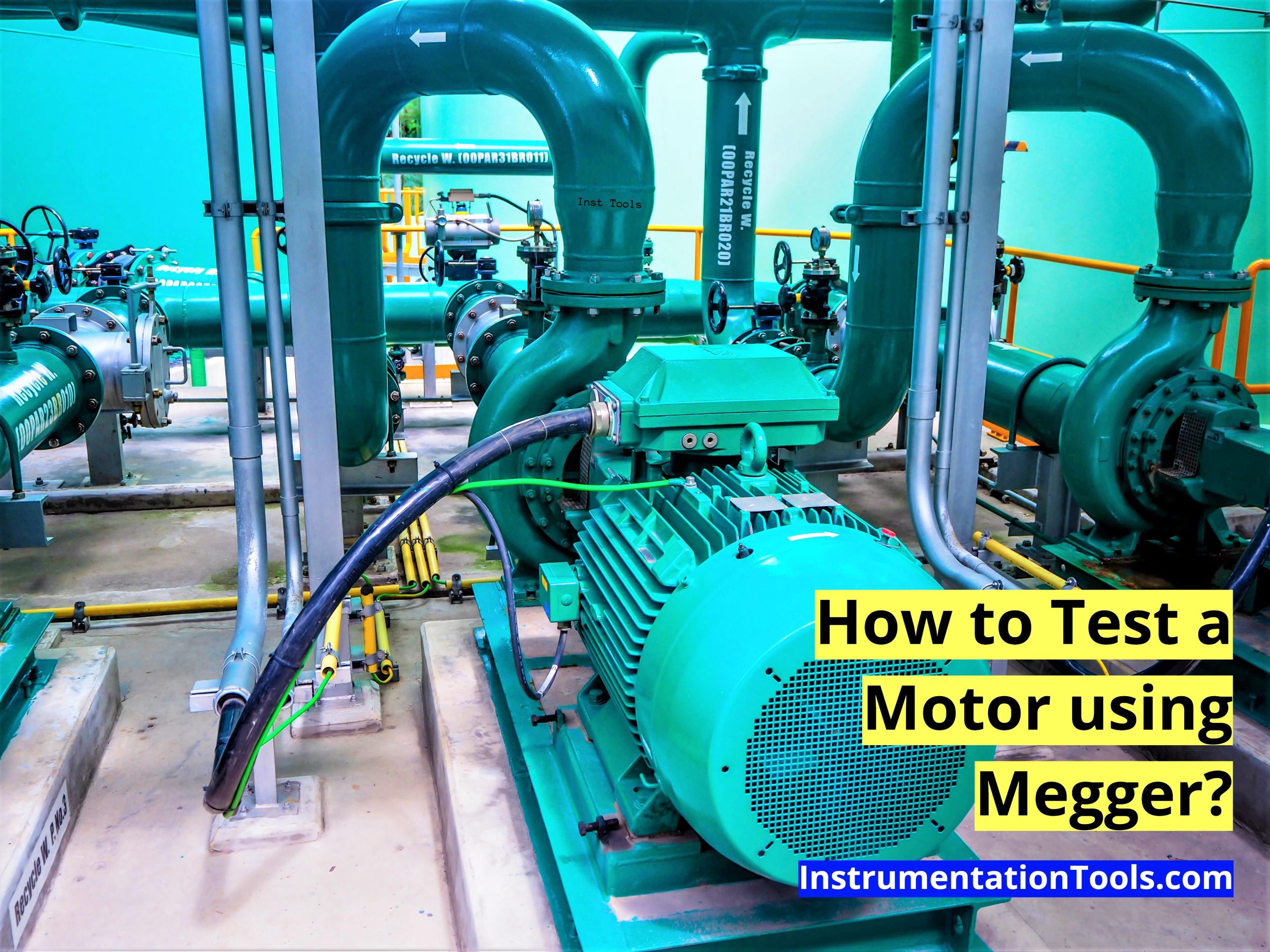 How To Test A Motor Using Megger Inst Tools