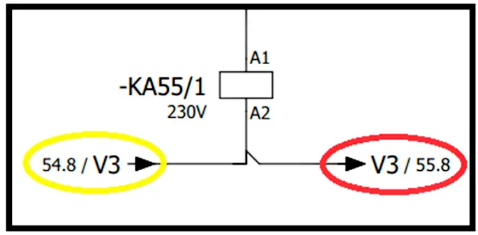 Location of Electrical Wire Label