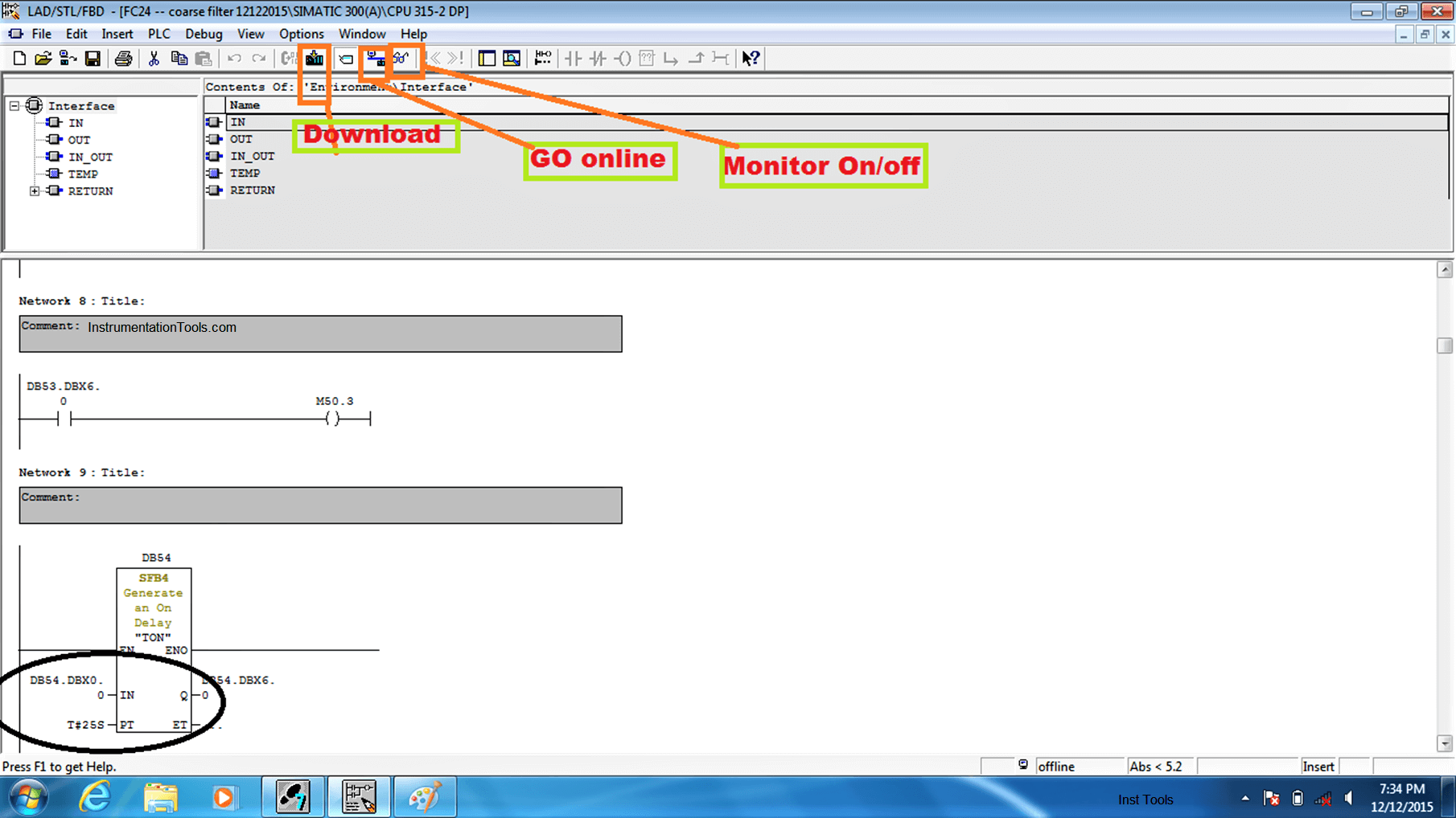 Procedure for Siemens S7-300 Download from PC to PLC