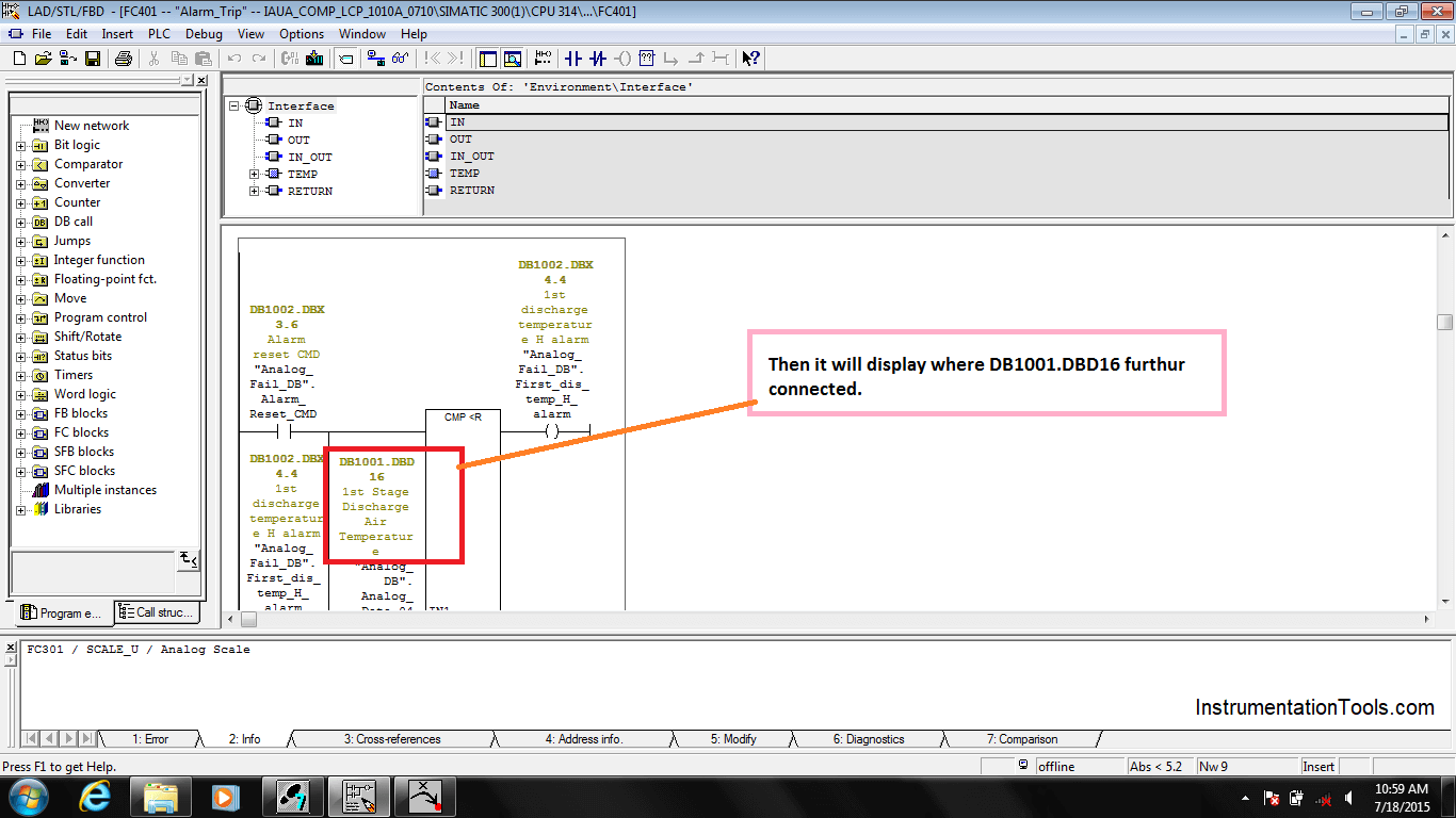 Search Tag in Siemens PLC