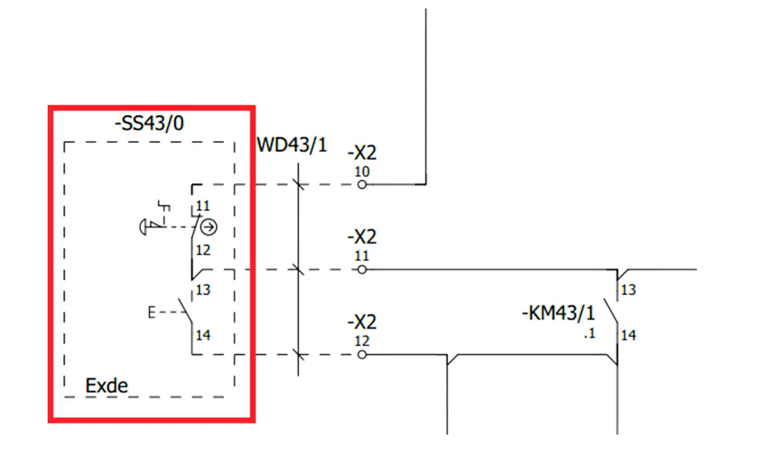 Start Stop push buttons Electrical Circuit