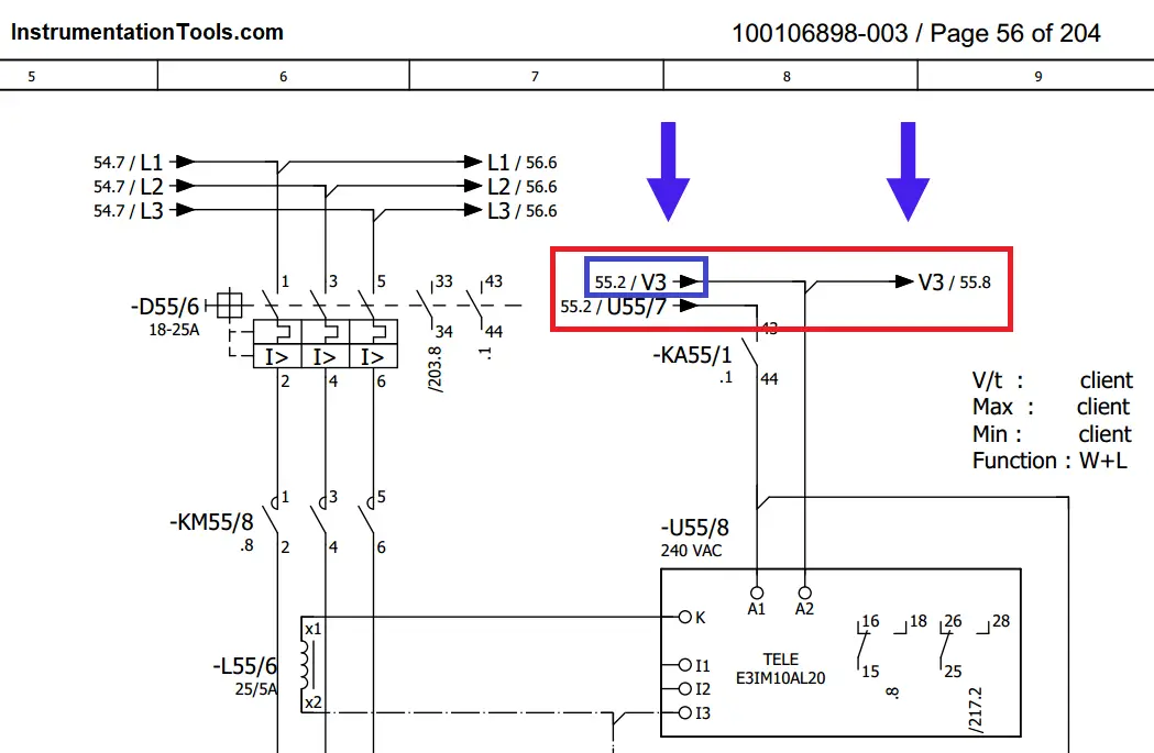 electrical panel drawing