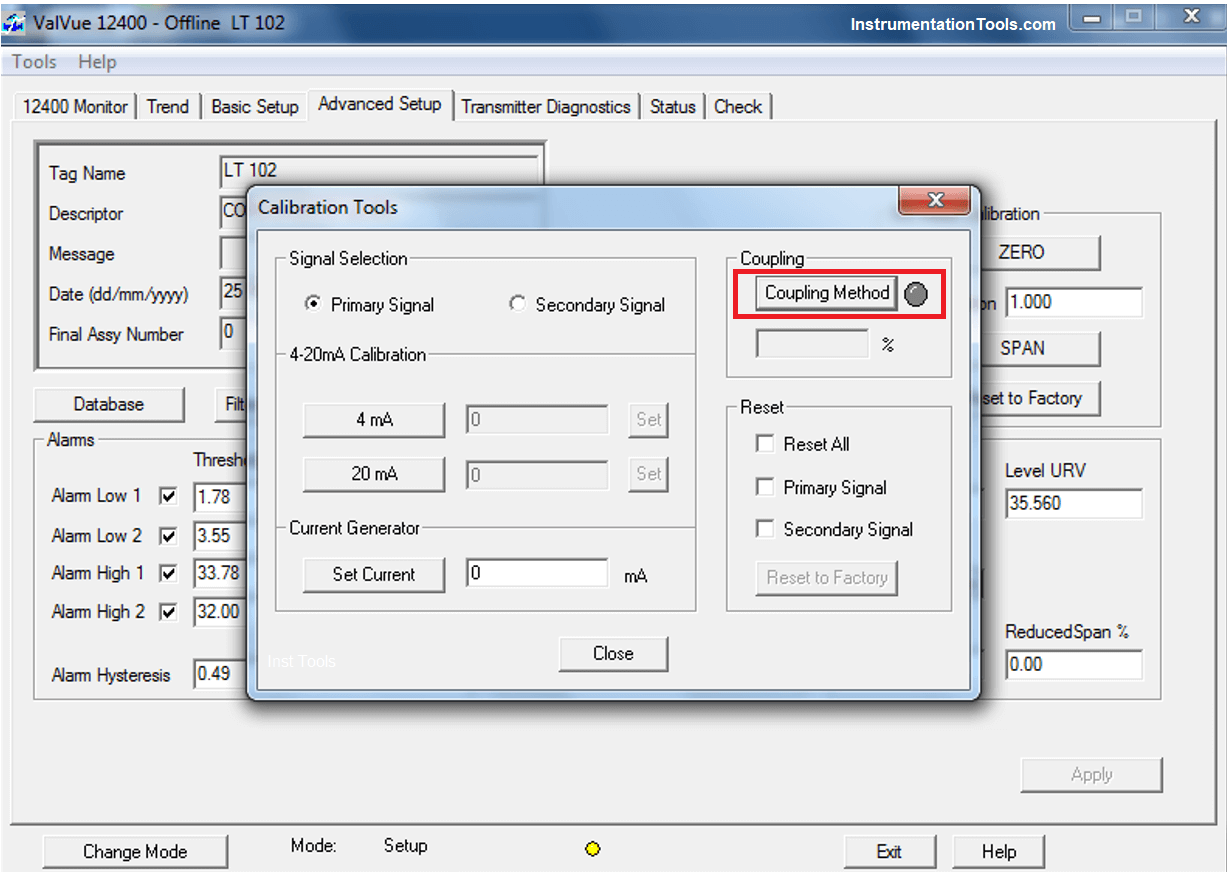 Displacer Level Sensor Coupling Method