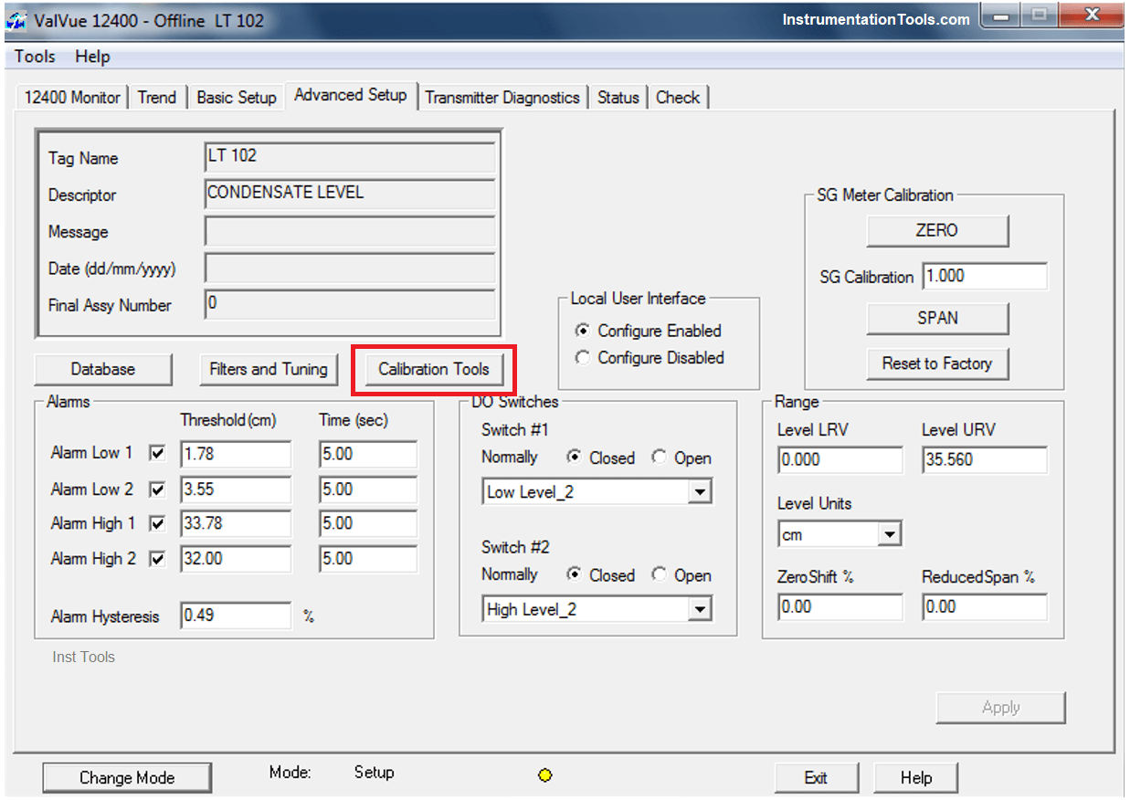 Transmitter Calibration Tools