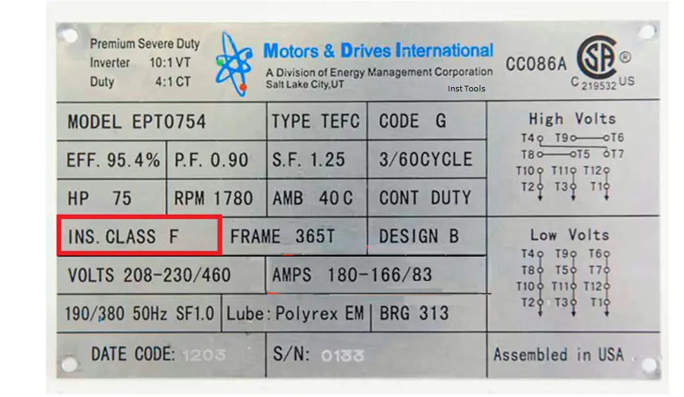 Data Name Plate Motor Listrik at Josephine Topp blog