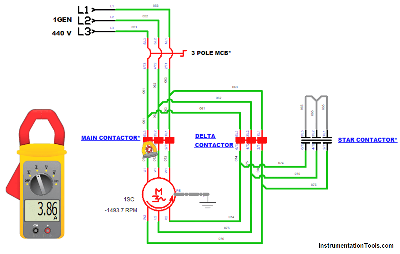 Automatic Star Delta Circuit Control Diagram With Timer Pdf Schema
