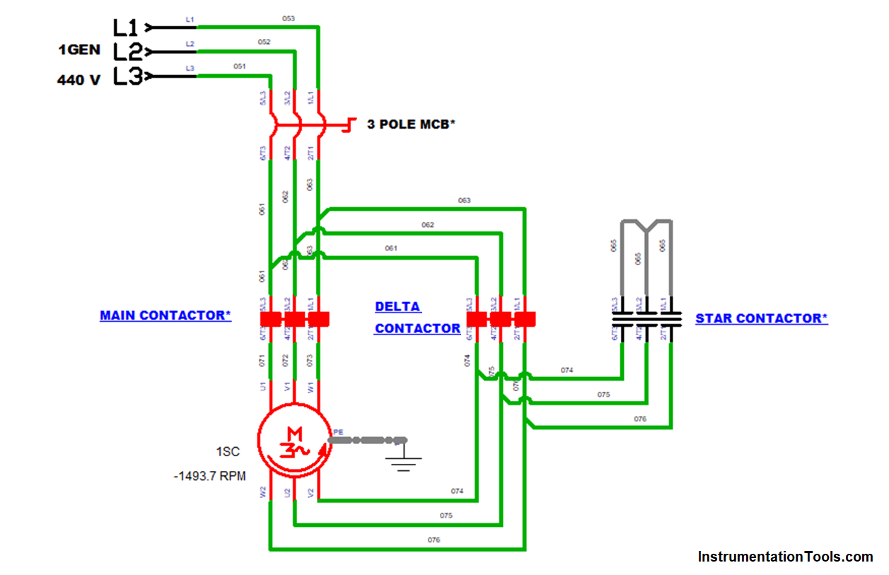 Star Delta Motor Starter Explanation