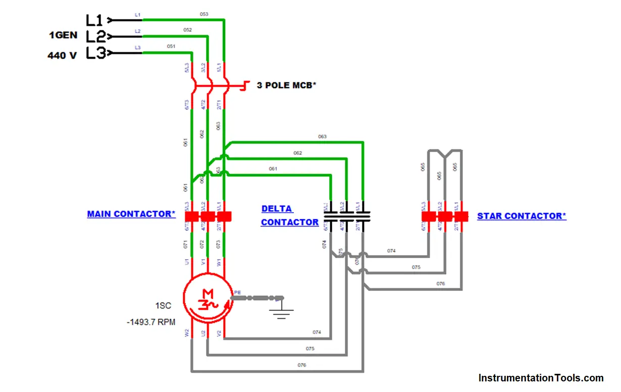 Star Delta Starter Working Principle