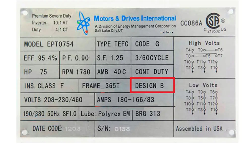 How To Read An Electric Motor Nameplate