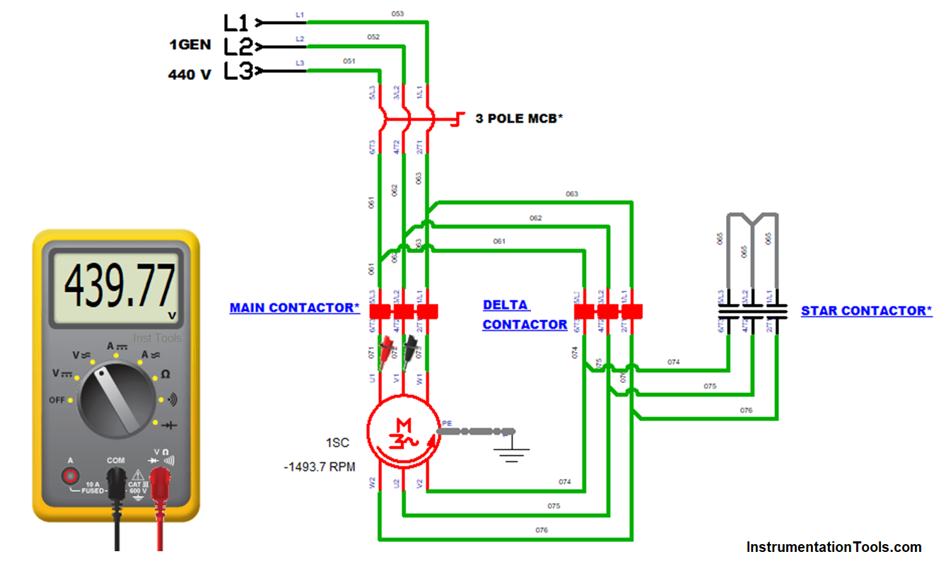 Manual Star Delta Starter Circuit Diagram Diagram Board