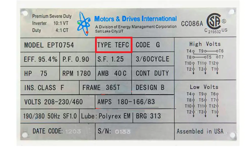 understanding equipment nameplates