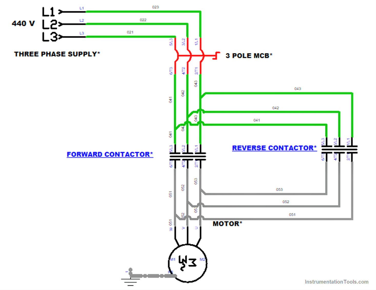 Reverse Forward Starter Control Wiring
