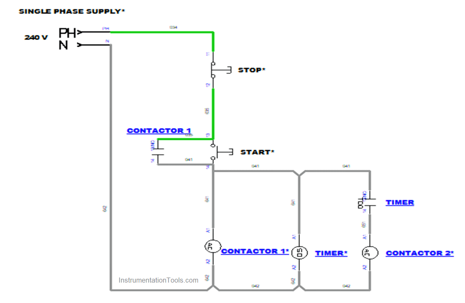 Control Two Motors in Sequence after Time Delay - Circuit, Operation