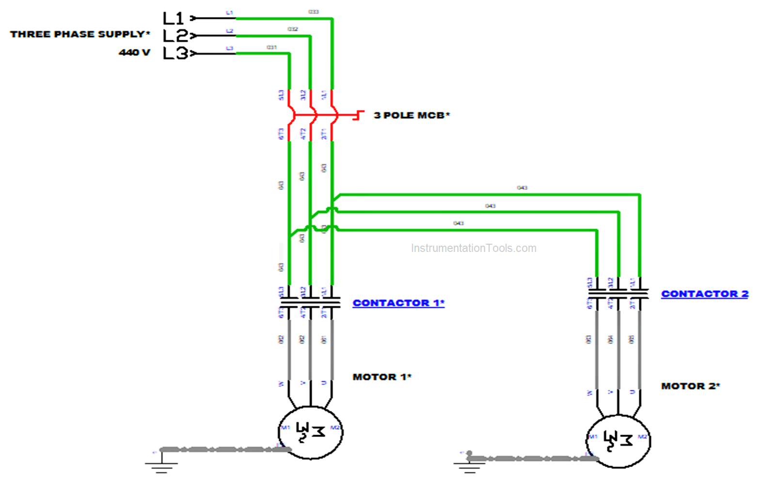 3 Phase Contactor Wiring Diagram Start Stop Pdf Wiring Work