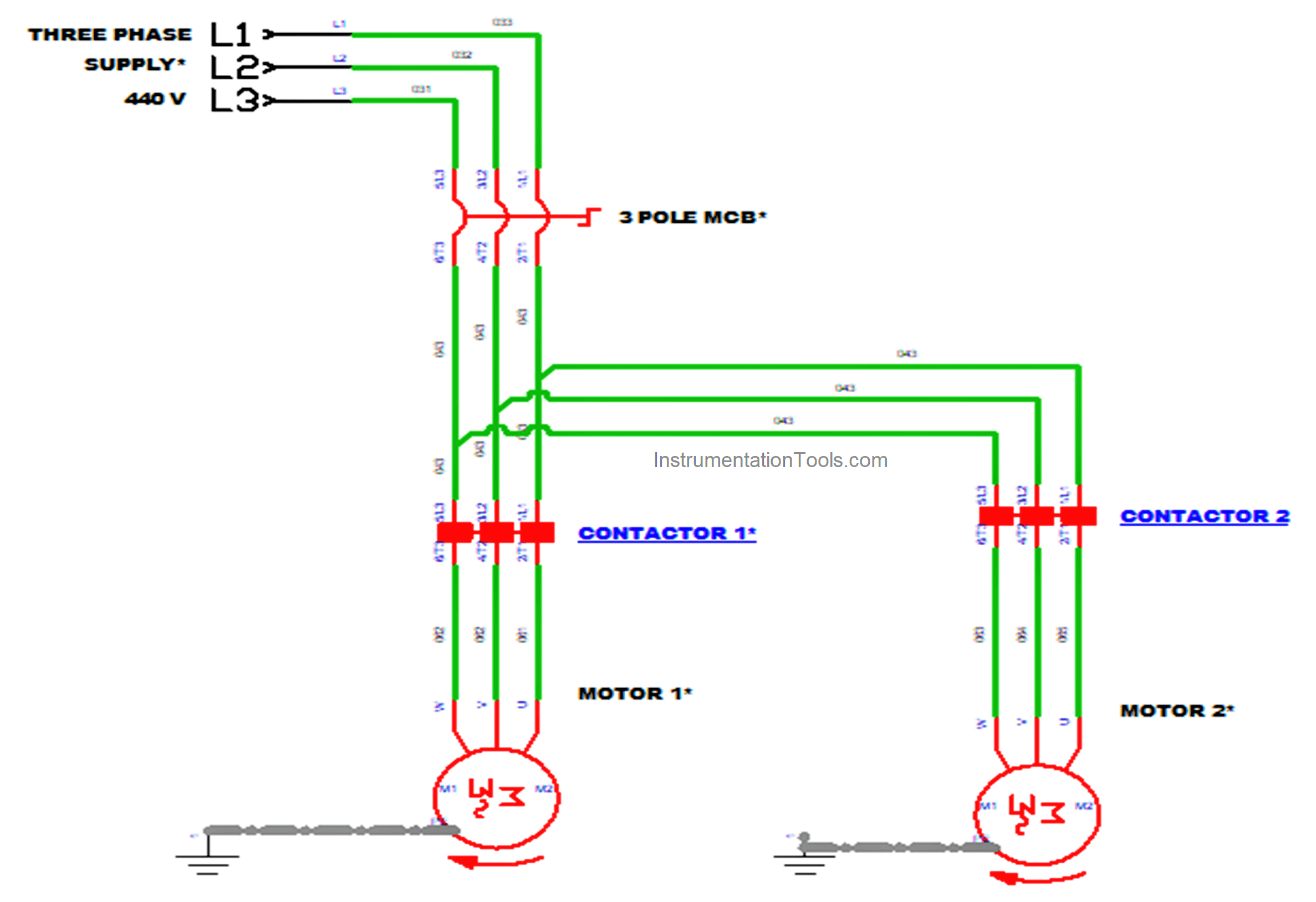 Sequential motor control circuit