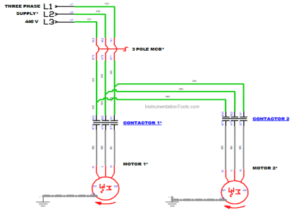 Control Two Motors in Sequence after Time Delay - Circuit, Operation