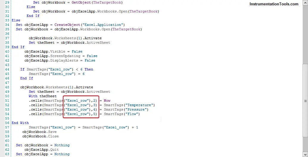 WinCC TIA VB Script data logging to excel