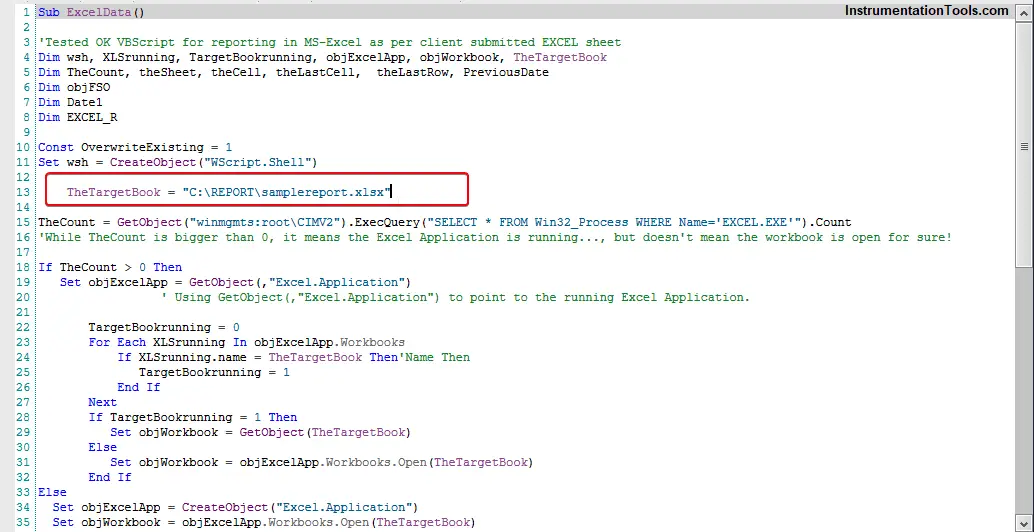 Write data to Microsoft Excel file by WinCC